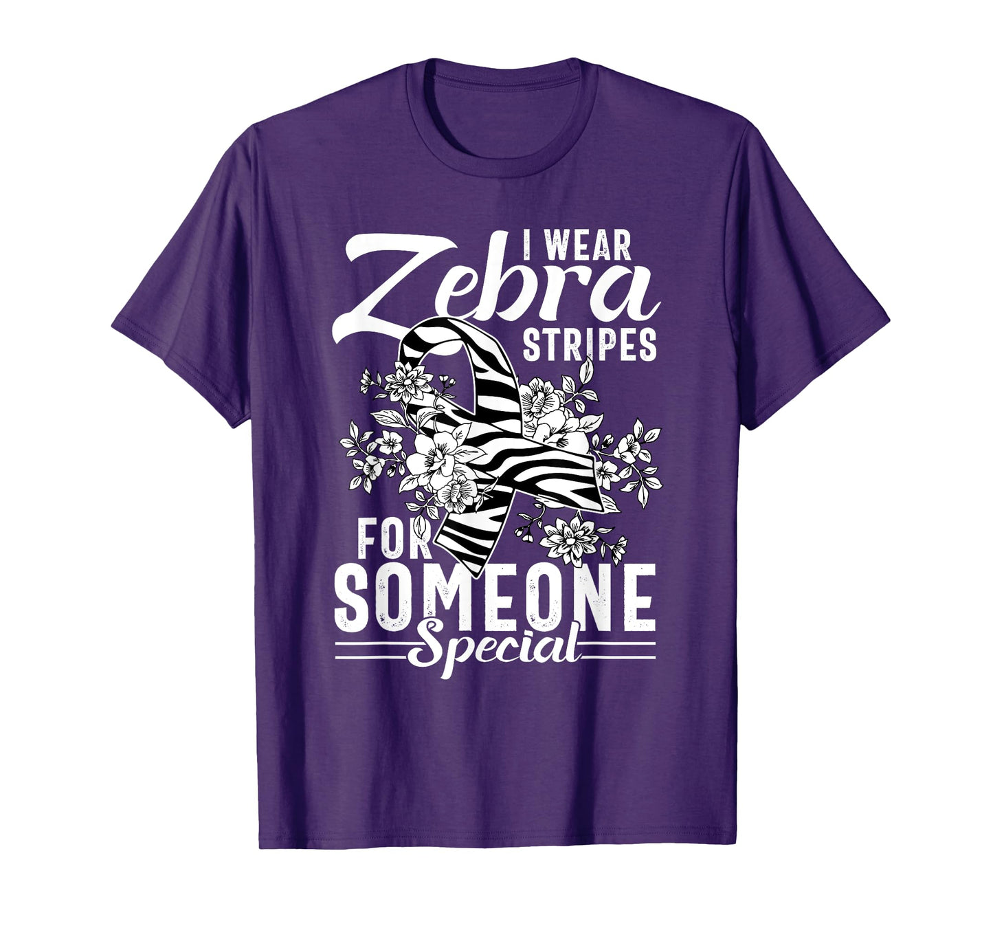 I Wear Zebra Stripes For Someone Special T-Shirt