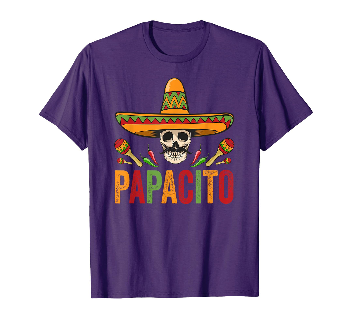 Papacito Shirt Funny Mexican Skull Cinco De Mayo T-Shirt