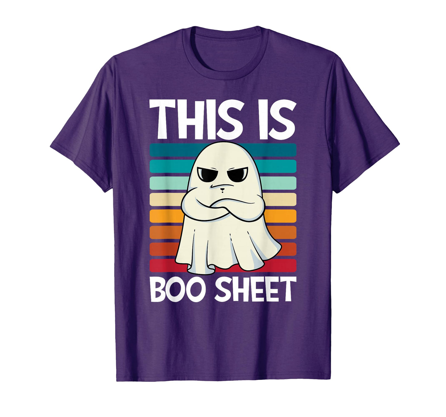 This is Boo Sheet Ghost Retro Halloween Costume Men Women T-Shirt
