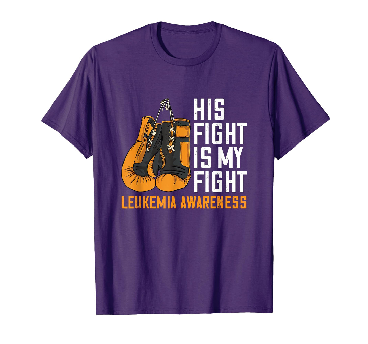 Leukemia My Fight Boxing Orange Ribbon Leukemia Awareness T-Shirt