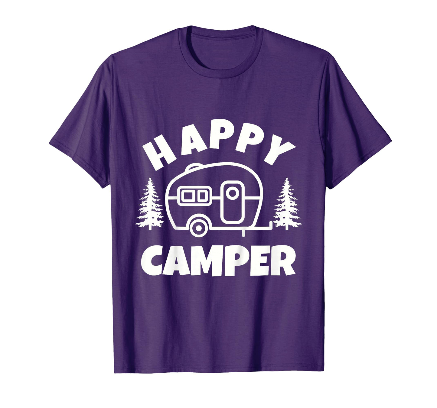 Cute Happy Camper RV Van Camping Summer Road Trip Boys Girls T-Shirt