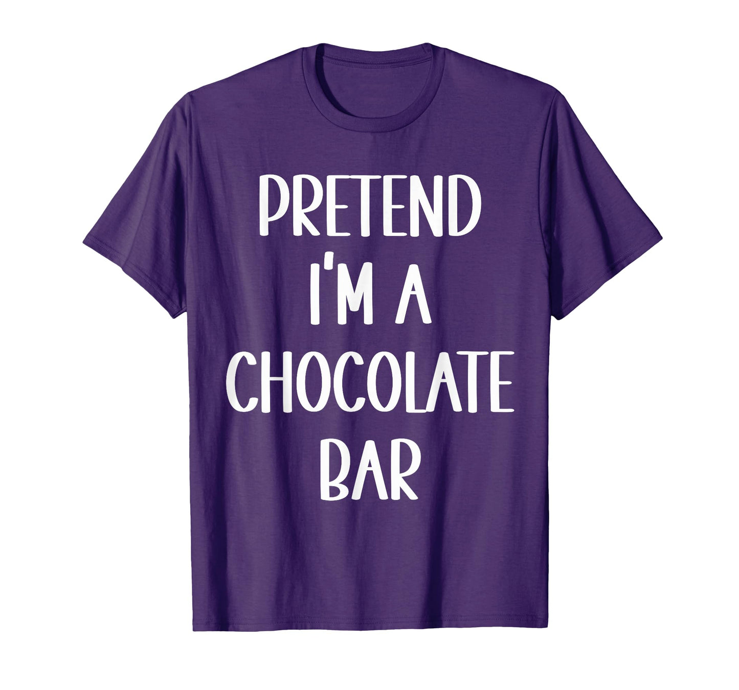 Pretend I'm A Chocolate Bar Costume Halloween Lazy Easy T-Shirt