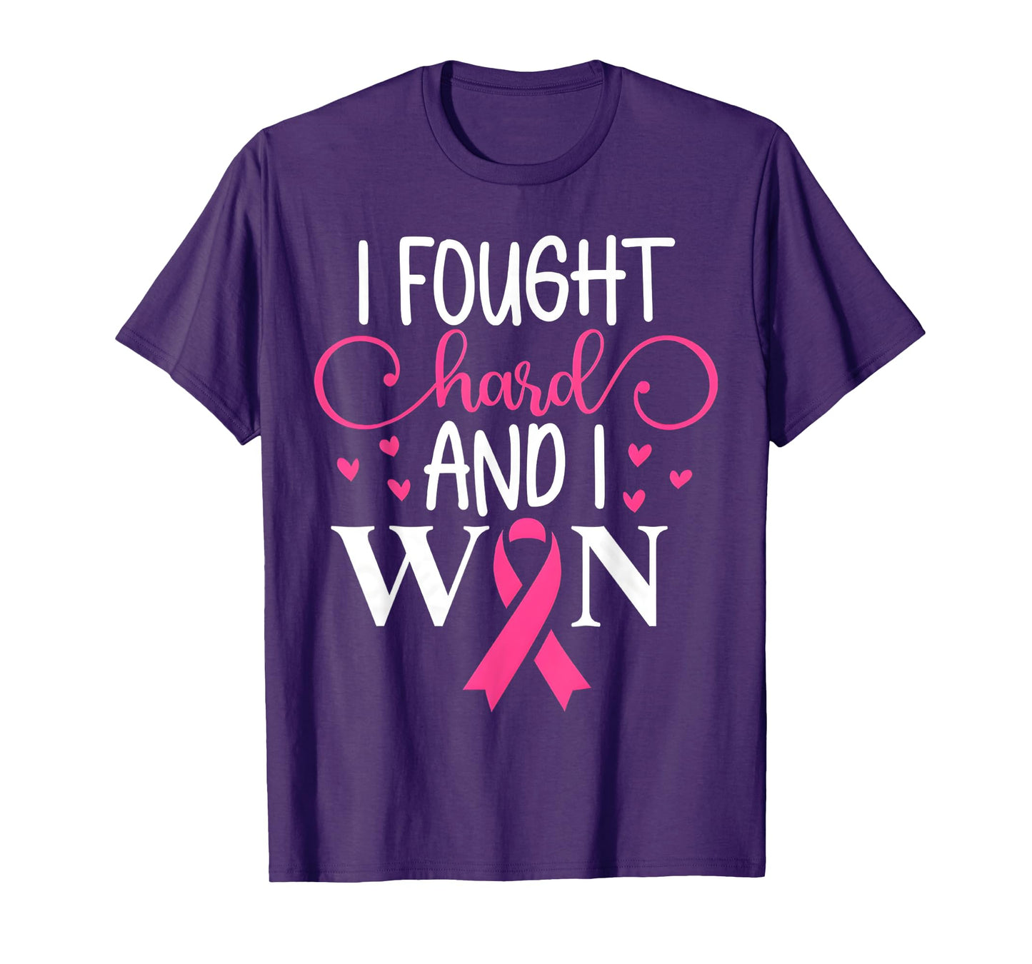 Breast Cancer Awareness I Fought Like A Girl And Won Women T-Shirt