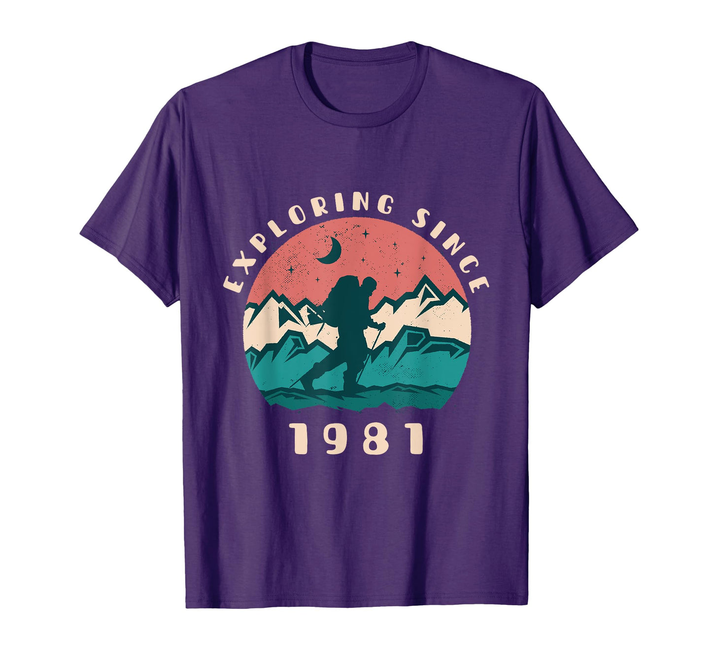Exploring Since 1981 - Vintage Birthday Hiking Travel Lover T-Shirt
