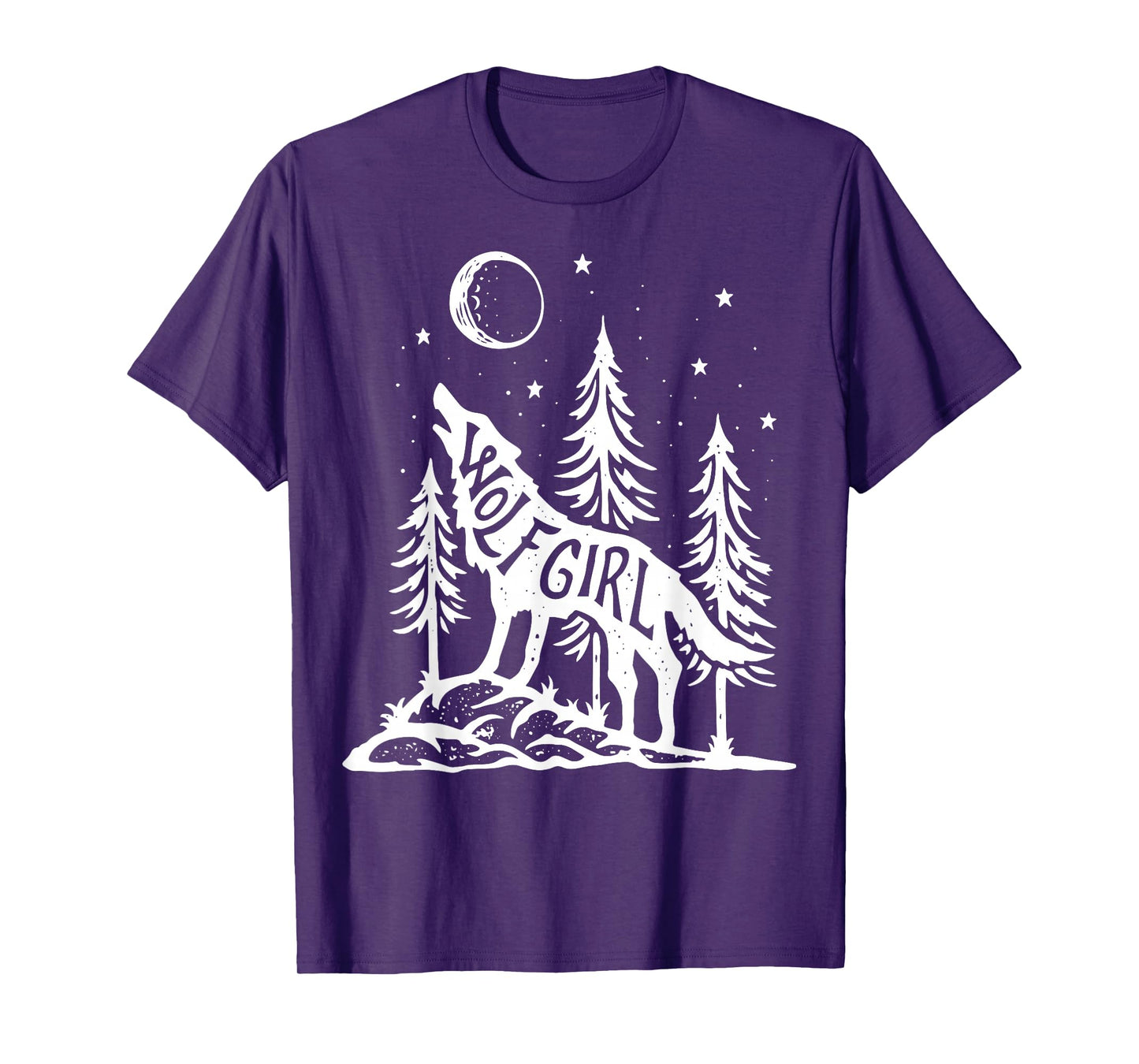 Wolf Girl Who Loves Wolves Funny Animal Lovers Women Outdoor T-Shirt