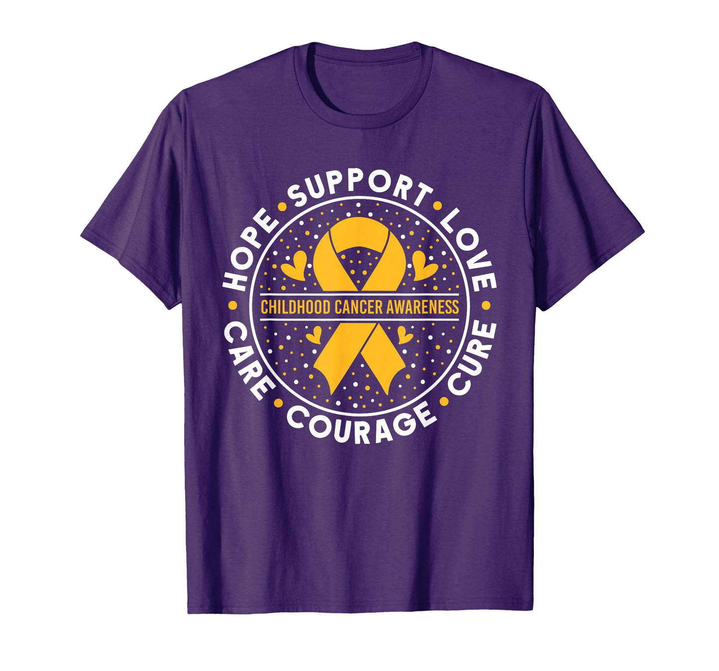 Childhood Cancer Support Family Childhood Cancer Awareness T-Shirt
