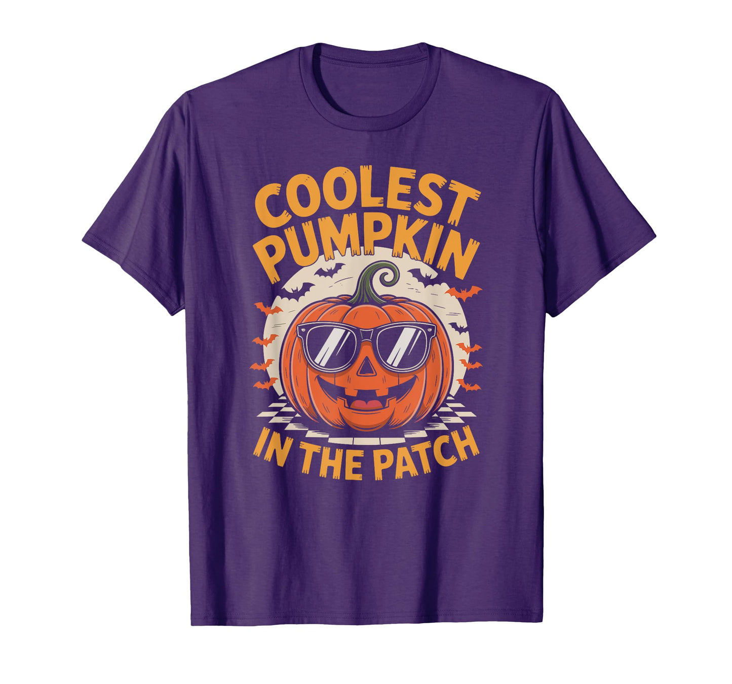 Coolest Pumpkin in The Patch Halloween Boys Girls Kids T-Shirt