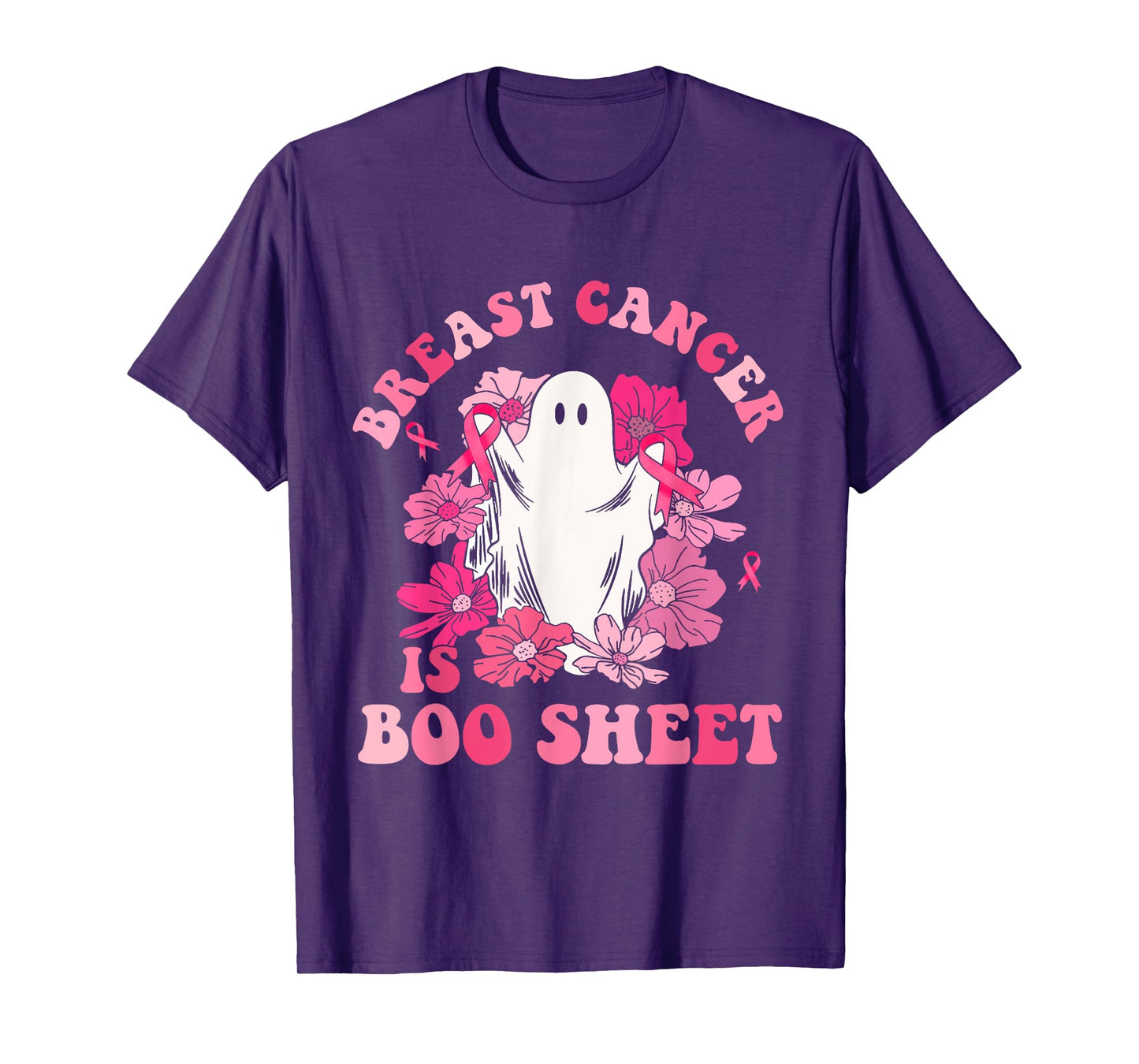 Breast Cancer Is Boo Sheet Halloween Breast Cancer Awareness T-Shirt