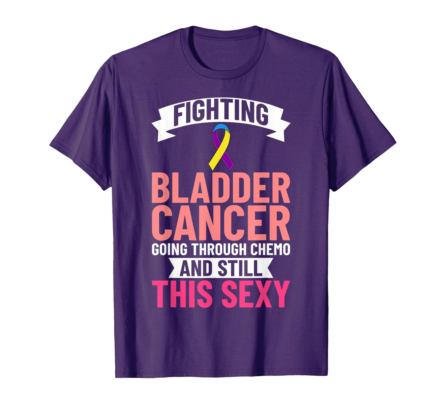 Bladder Cancer Ribbon Awareness Chemo Survivor T-Shirt