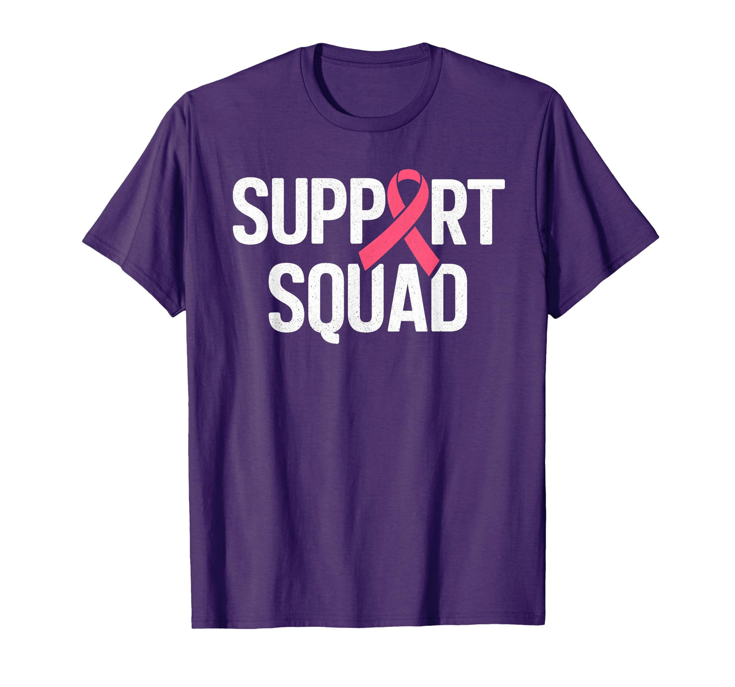 Support Squad Breast Cancer Awareness For Women Men Kids T-Shirt