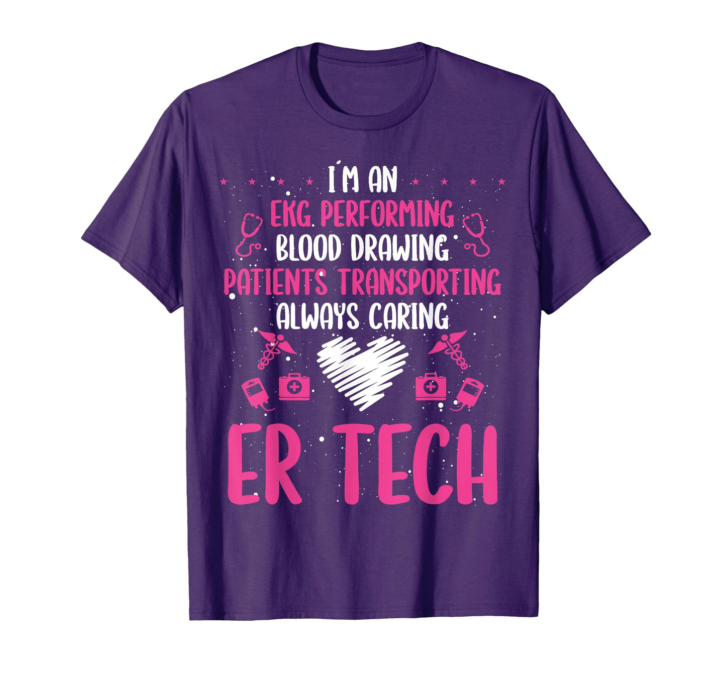 ER Tech Badge Buddy Emergency Room Technician Essentials T-Shirt