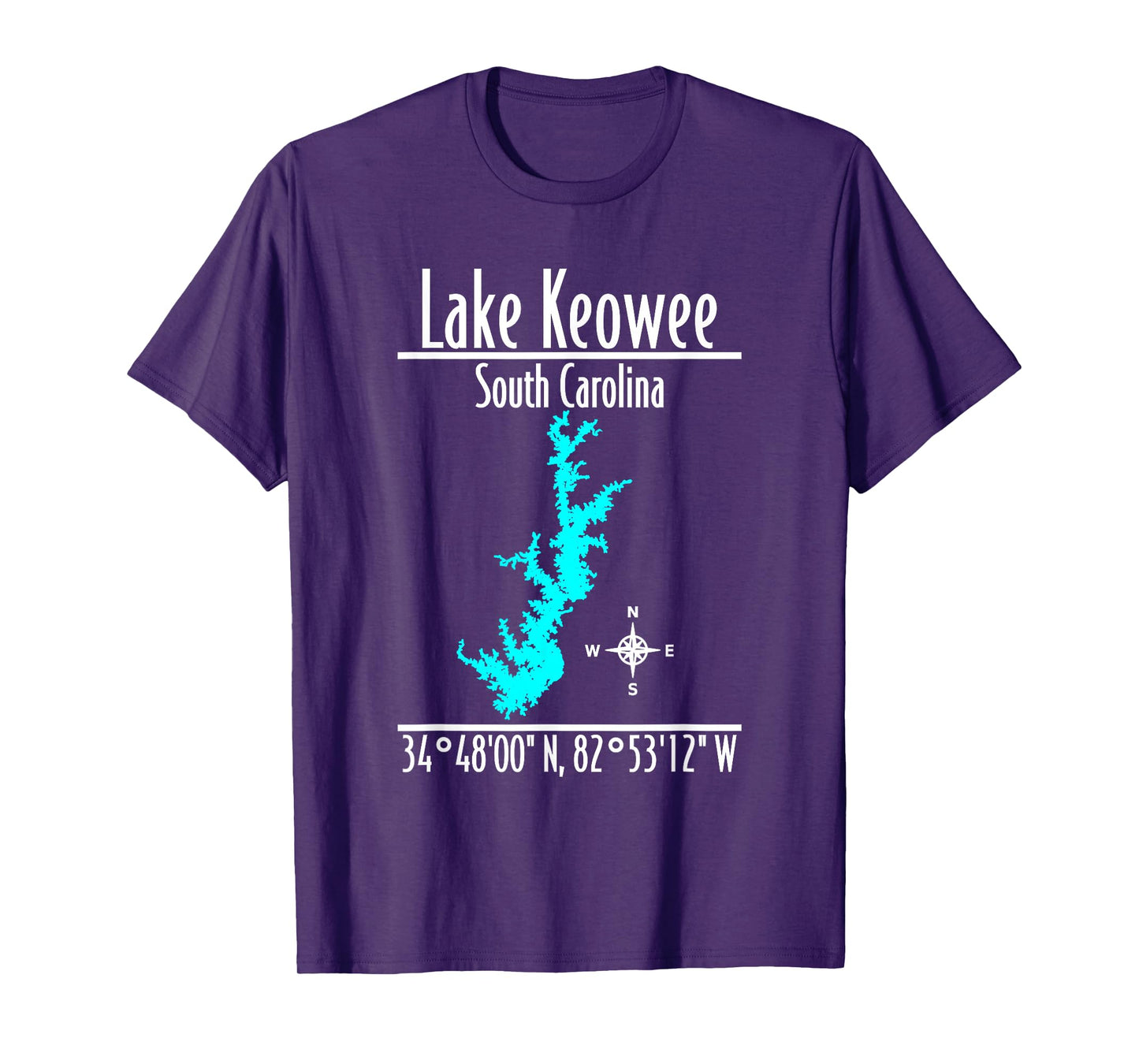 Modern Lake Keowee - South Carolina T-Shirt
