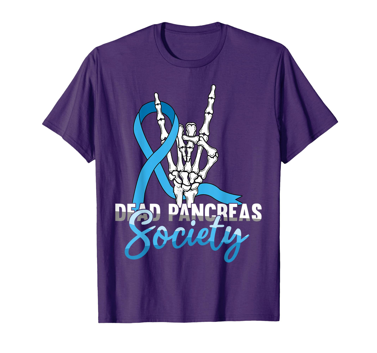 Dead Pancreas Society Skeleton Halloween Awareness T-Shirt