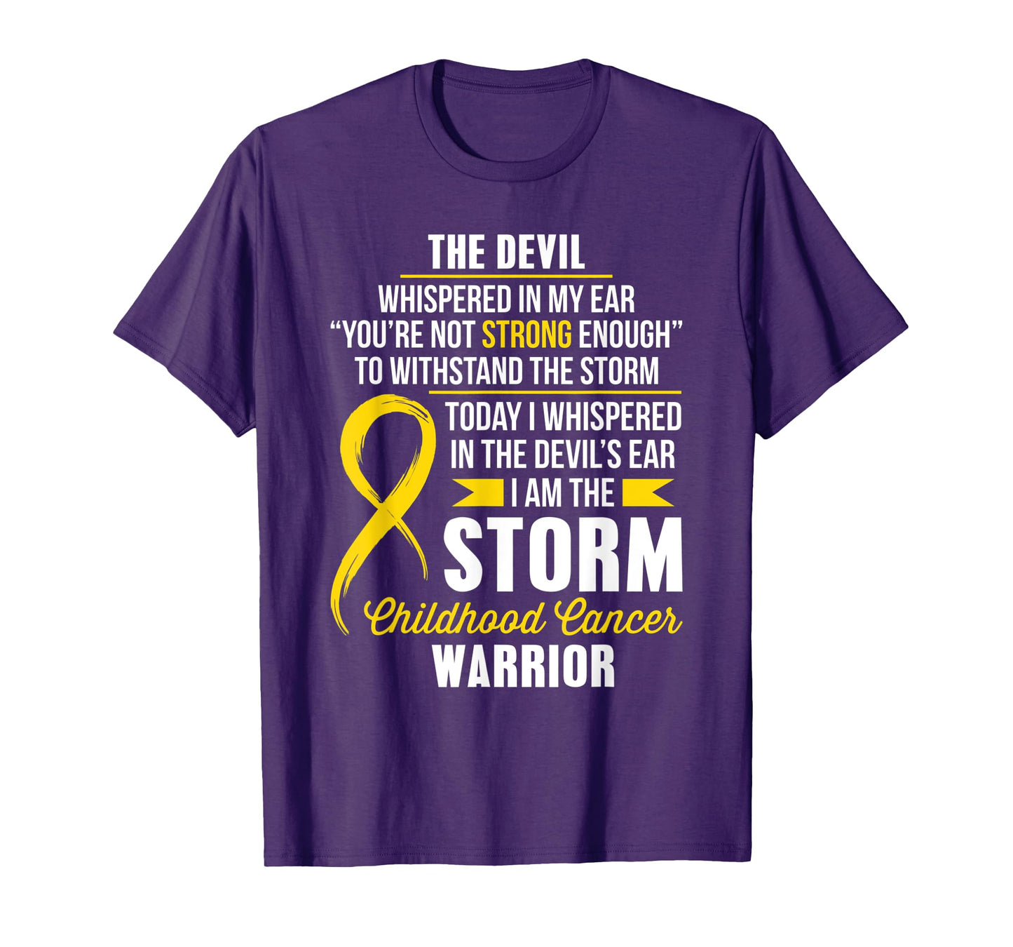 Childhood Cancer Warrior - I am the Storm T-Shirt