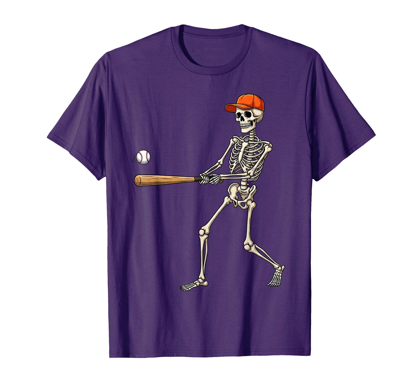 Skeleton Baseball Halloween Costume Gifts for Men Women Kid T-Shirt