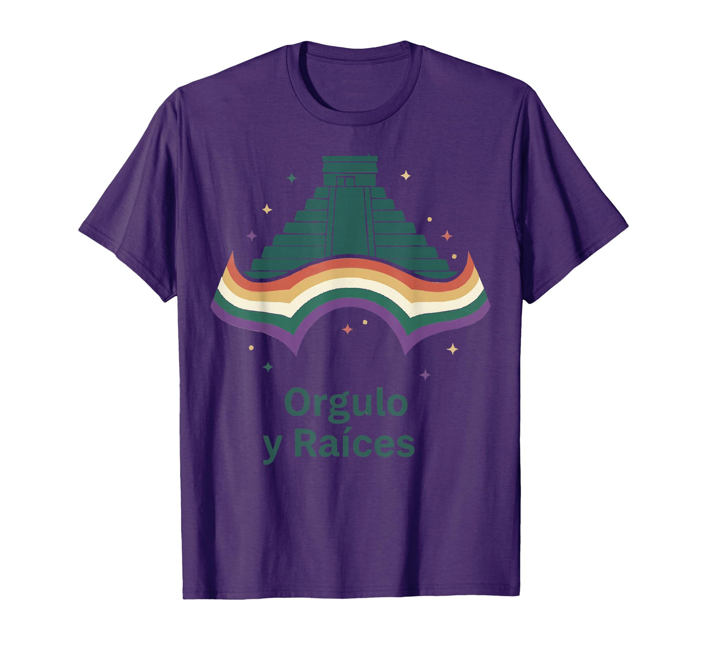 Mexican Chicano Aztec Mayan Orgullo y Raíces T-Shirt
