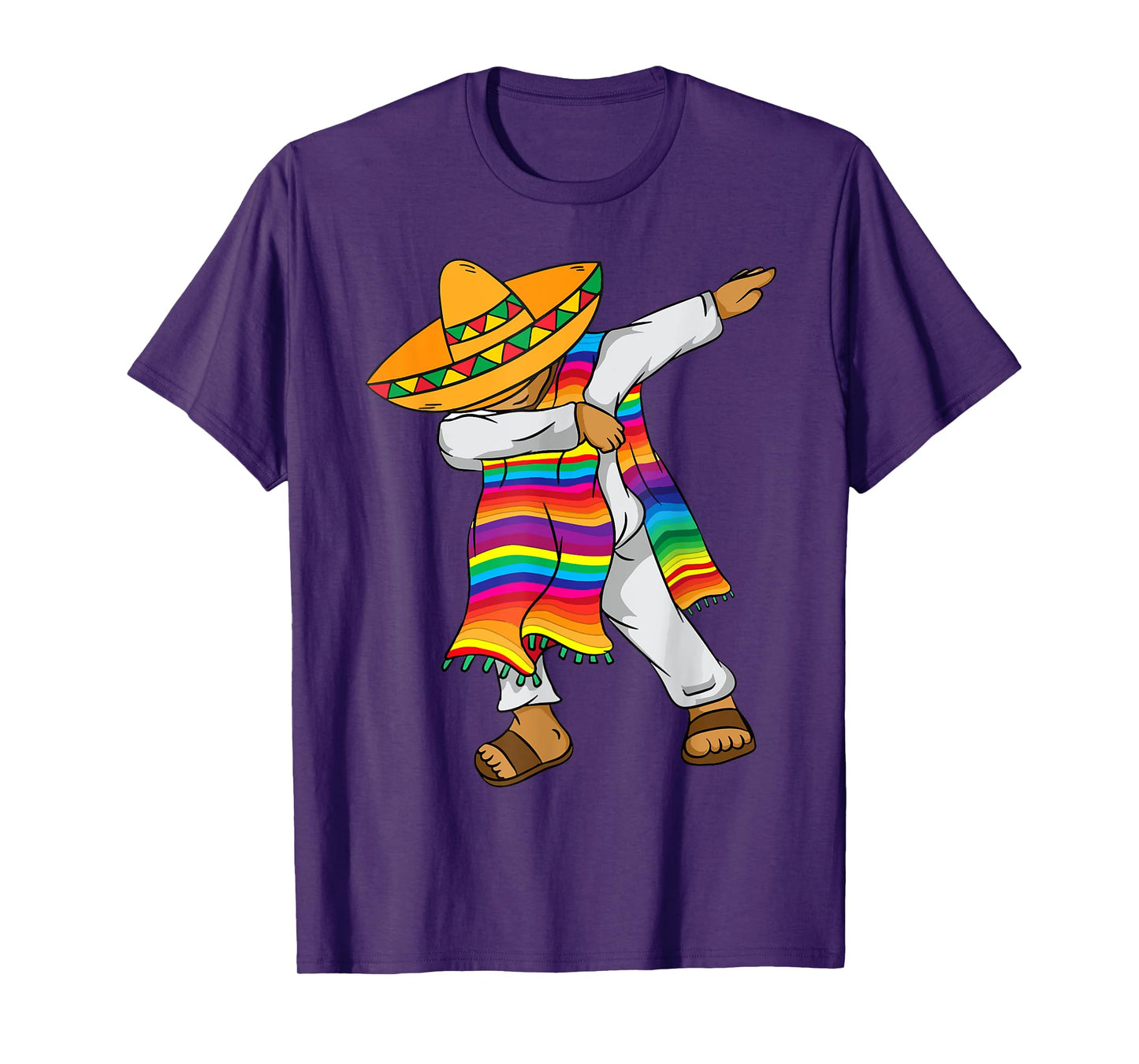 Cinco De Mayo Dabbing Mexican Poncho Kids Toddler Boy Men T-Shirt