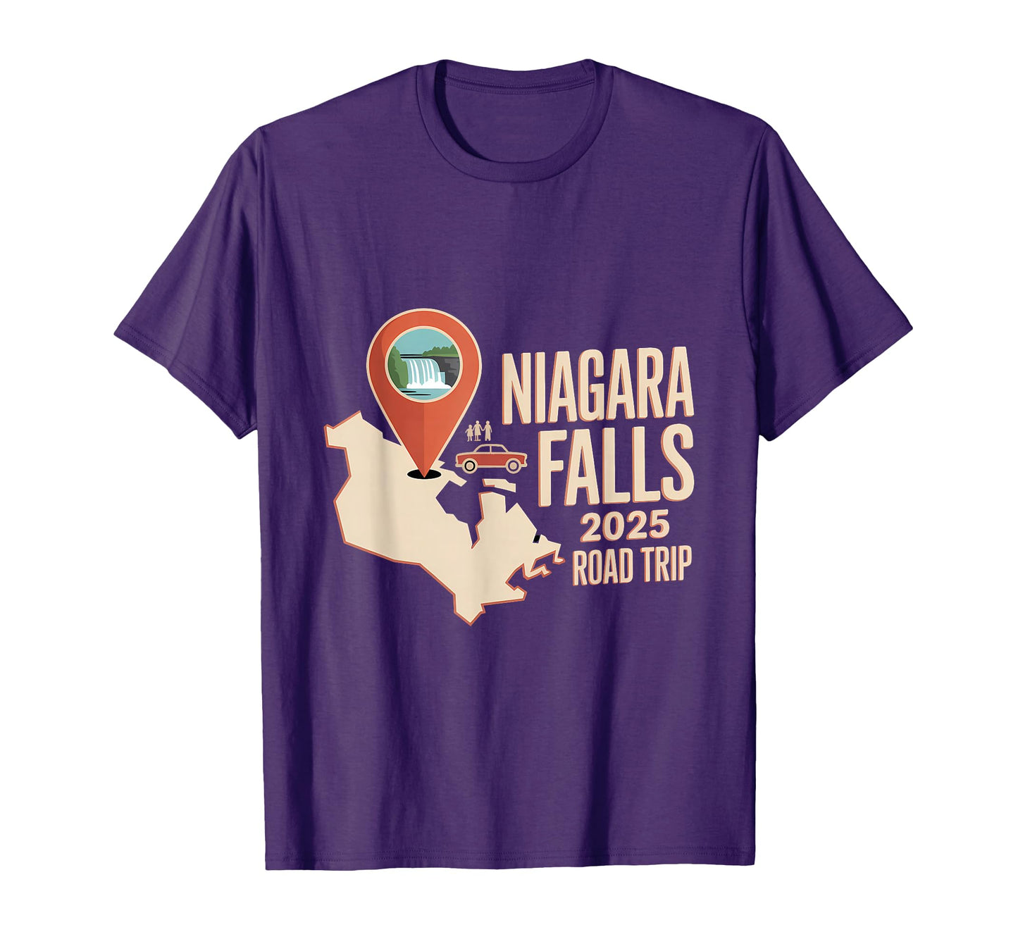 Niagara Falls 2025 Road Trip Traveler T-Shirt