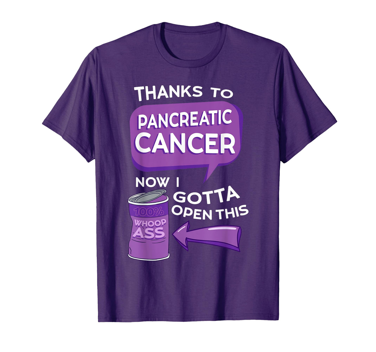 Pancreatic Cancer Awareness Adenocarcinoma Stomach Tumor T-Shirt