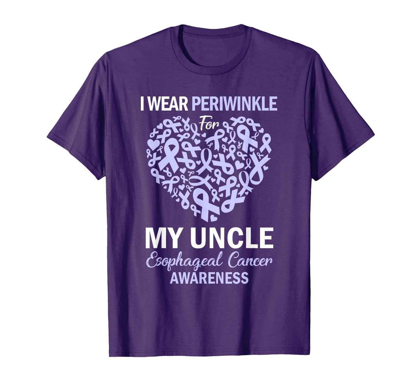 I Wear Periwinkle For My Uncle Esophageal Cancer Awareness T-Shirt