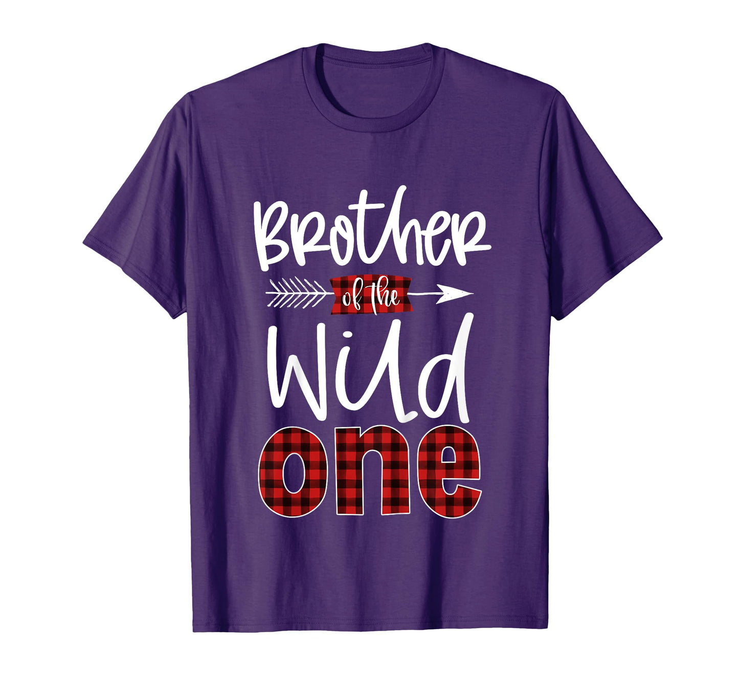 Kids Brother of the Wild One Shirt Plaid Lumberjack 1st Birthday T-Shirt