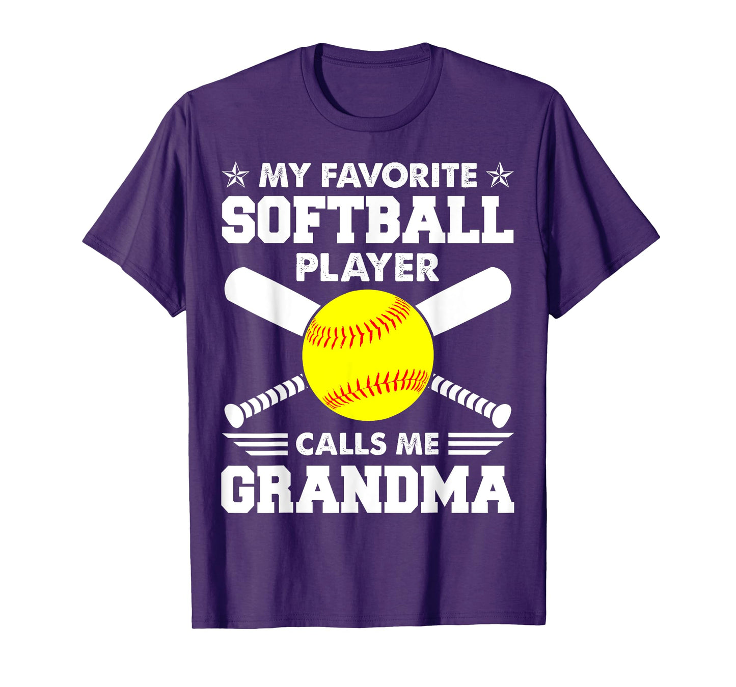 My Favorite Softball Player Calls Me Grandma Funny T-Shirt