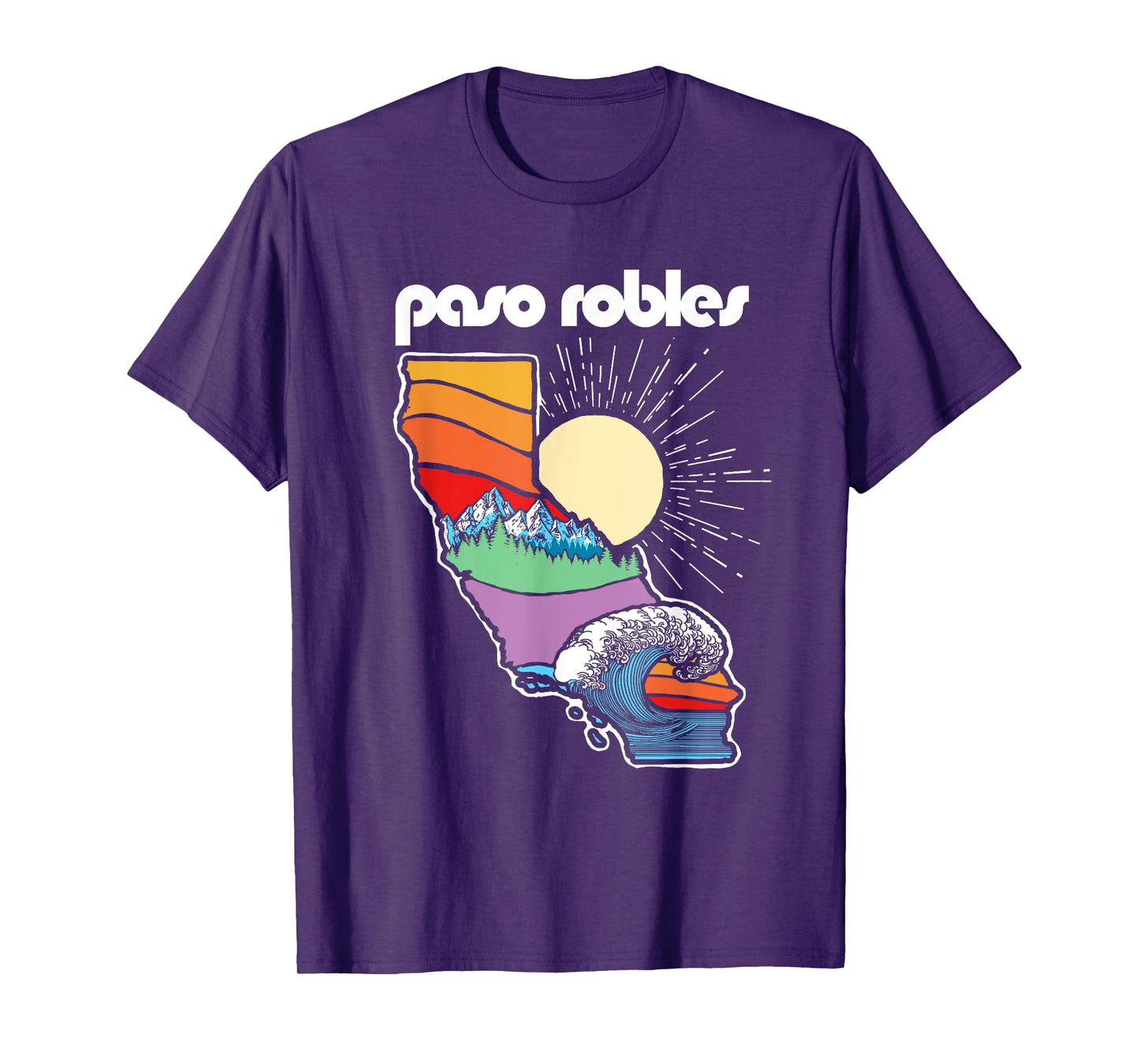 Paso Robles California Outdoors Retro Nature Graphic T-Shirt