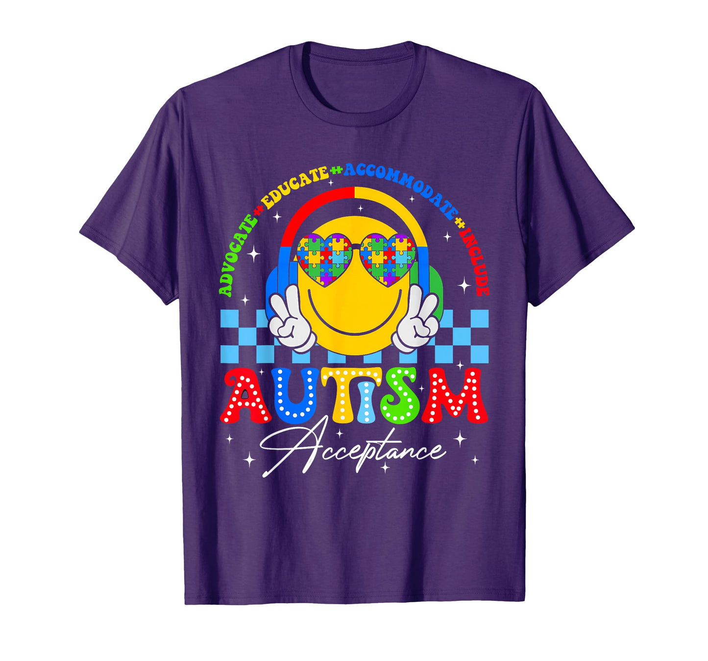 Autism Awareness Acceptance Special Education Teacher Kids T-Shirt