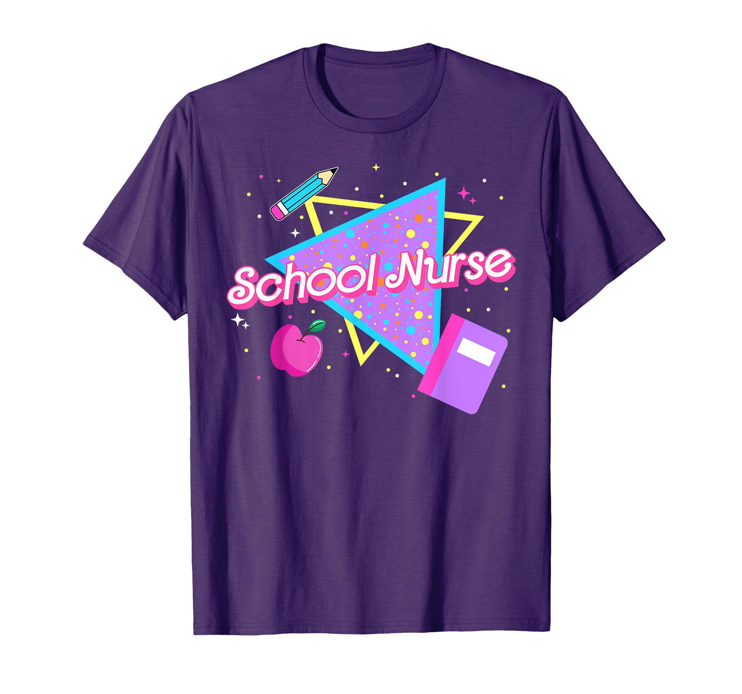 Cute School Nurse Back to school 80's 90's Retro Old School T-Shirt