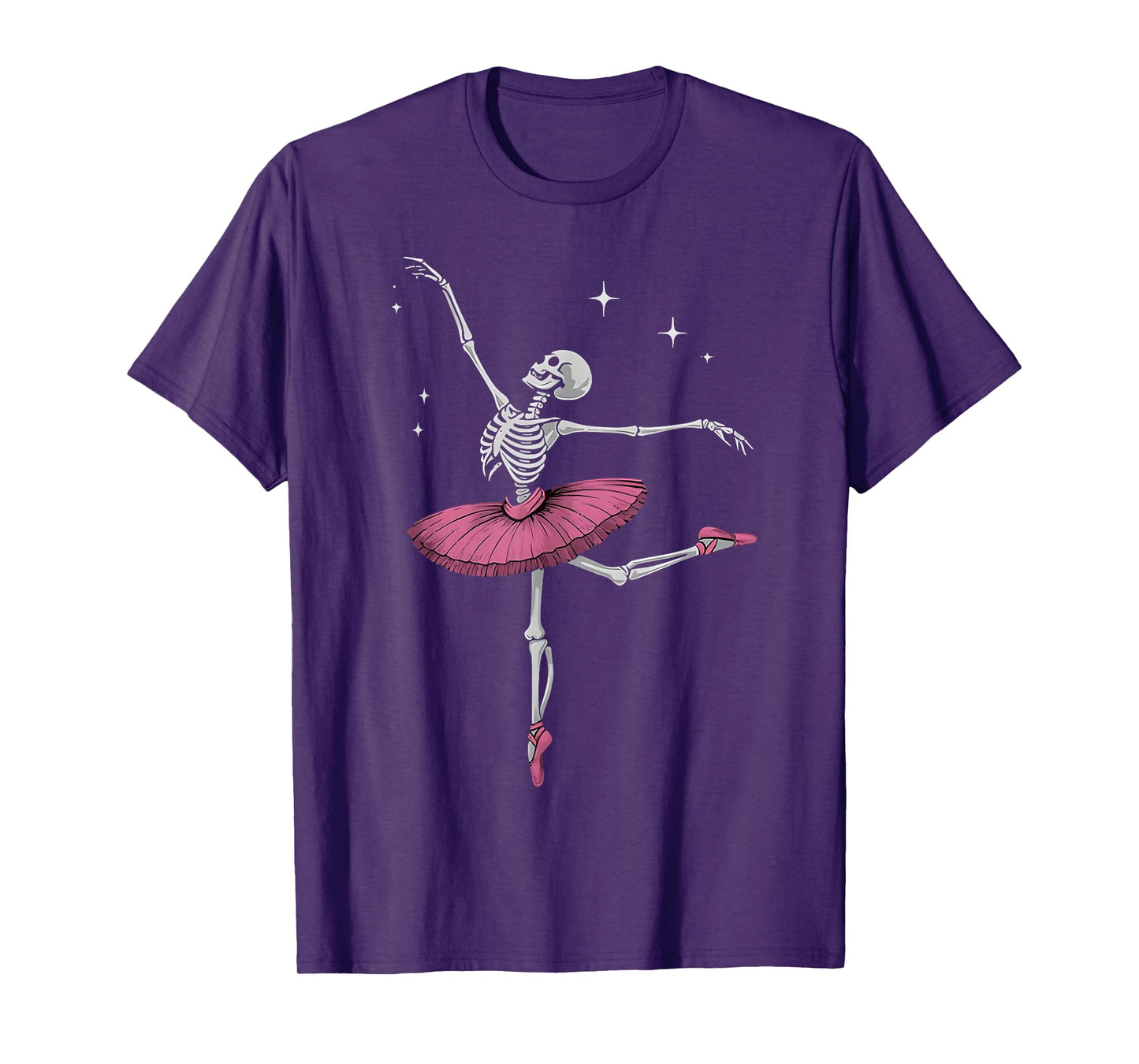 Skeleton Ballerina Funny Halloween Ballet Skeleton for Women T-Shirt