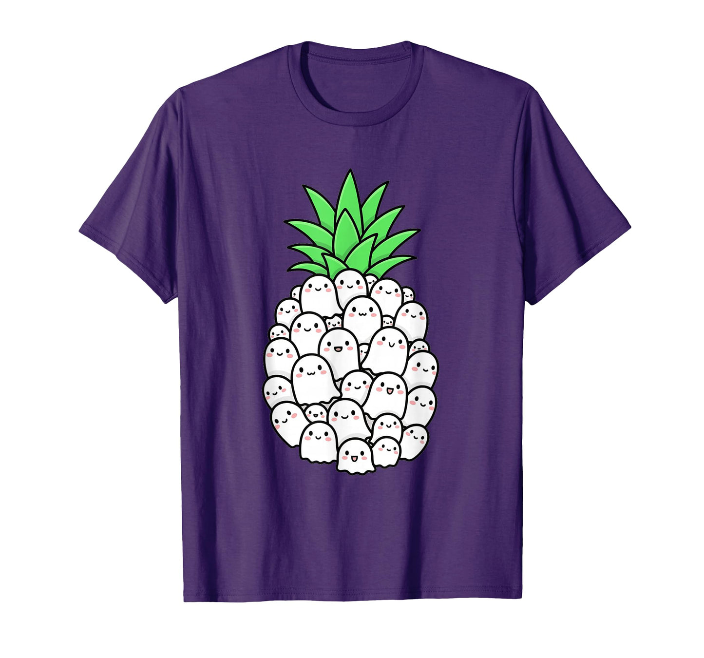 Halloween Party Costume Ghosts Funny Kawaii Pineapple Love T-Shirt