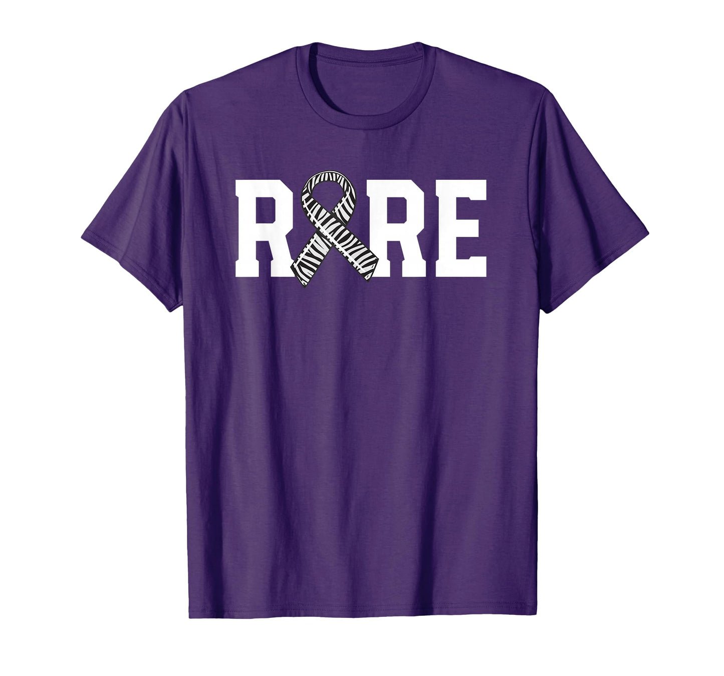 Rare Disease Awareness Walk Zebra Ribbon EDS Carcinoid T-Shirt