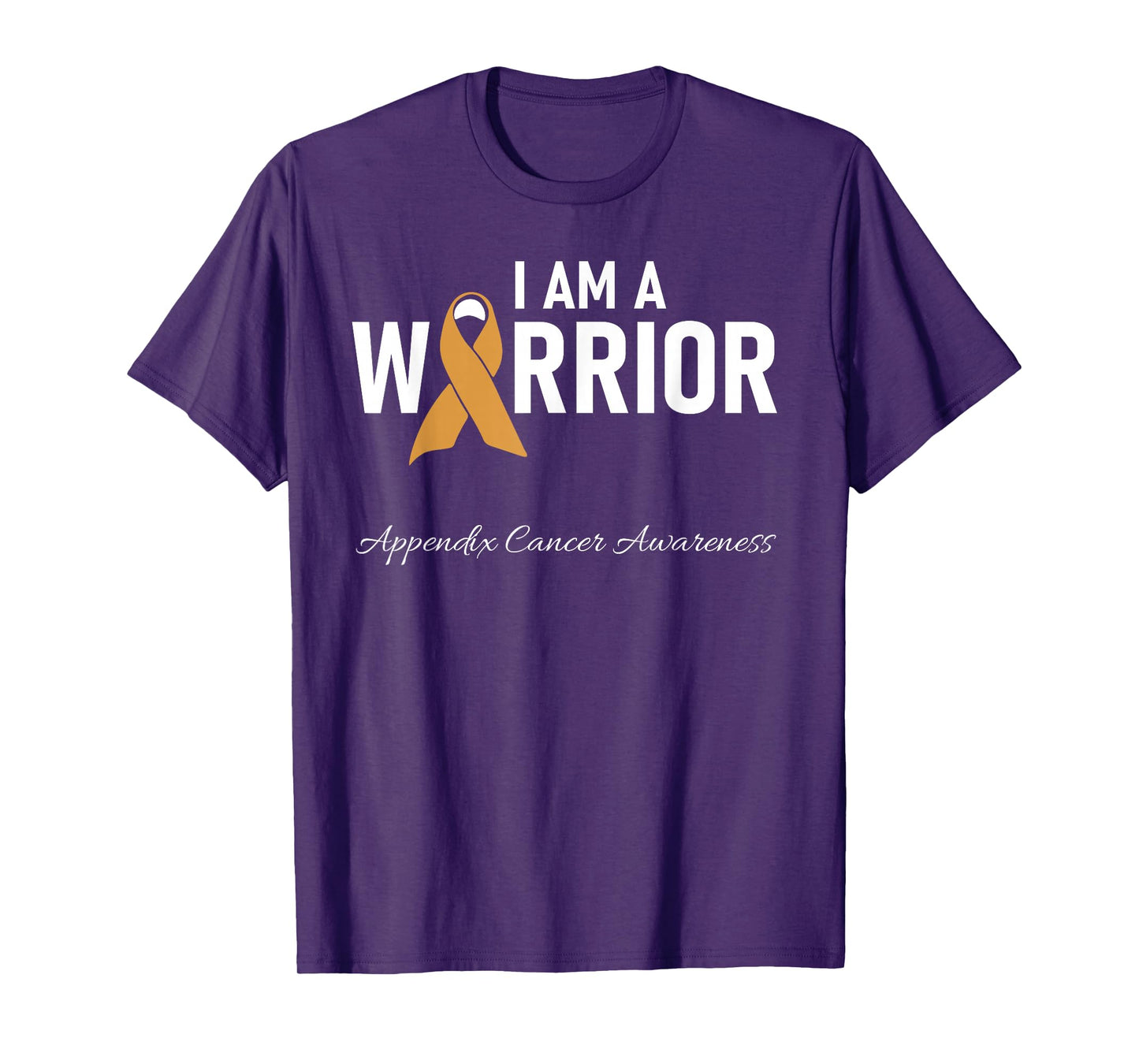 Appendix Cancer Awareness Survivor Ribbon Men Women T-Shirt