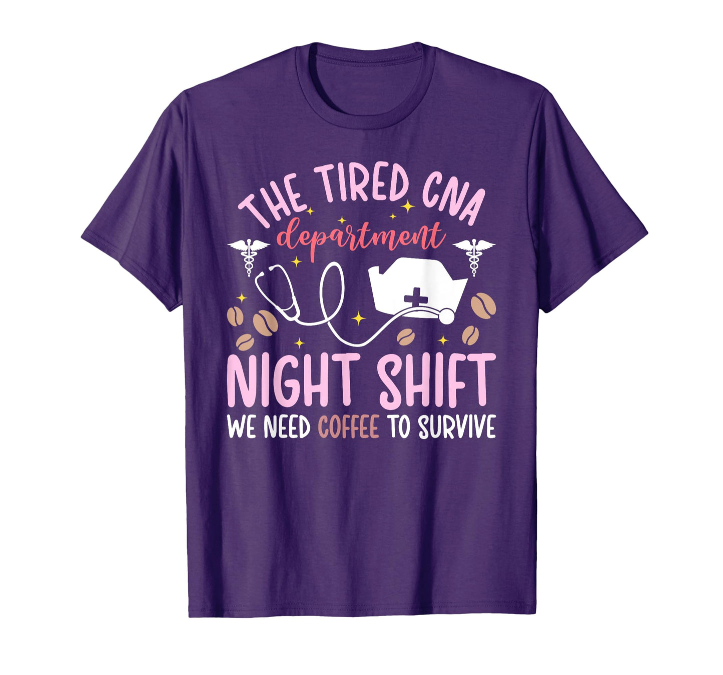 The Tired Night Shift CNA Certified Nursing Assistant T-Shirt