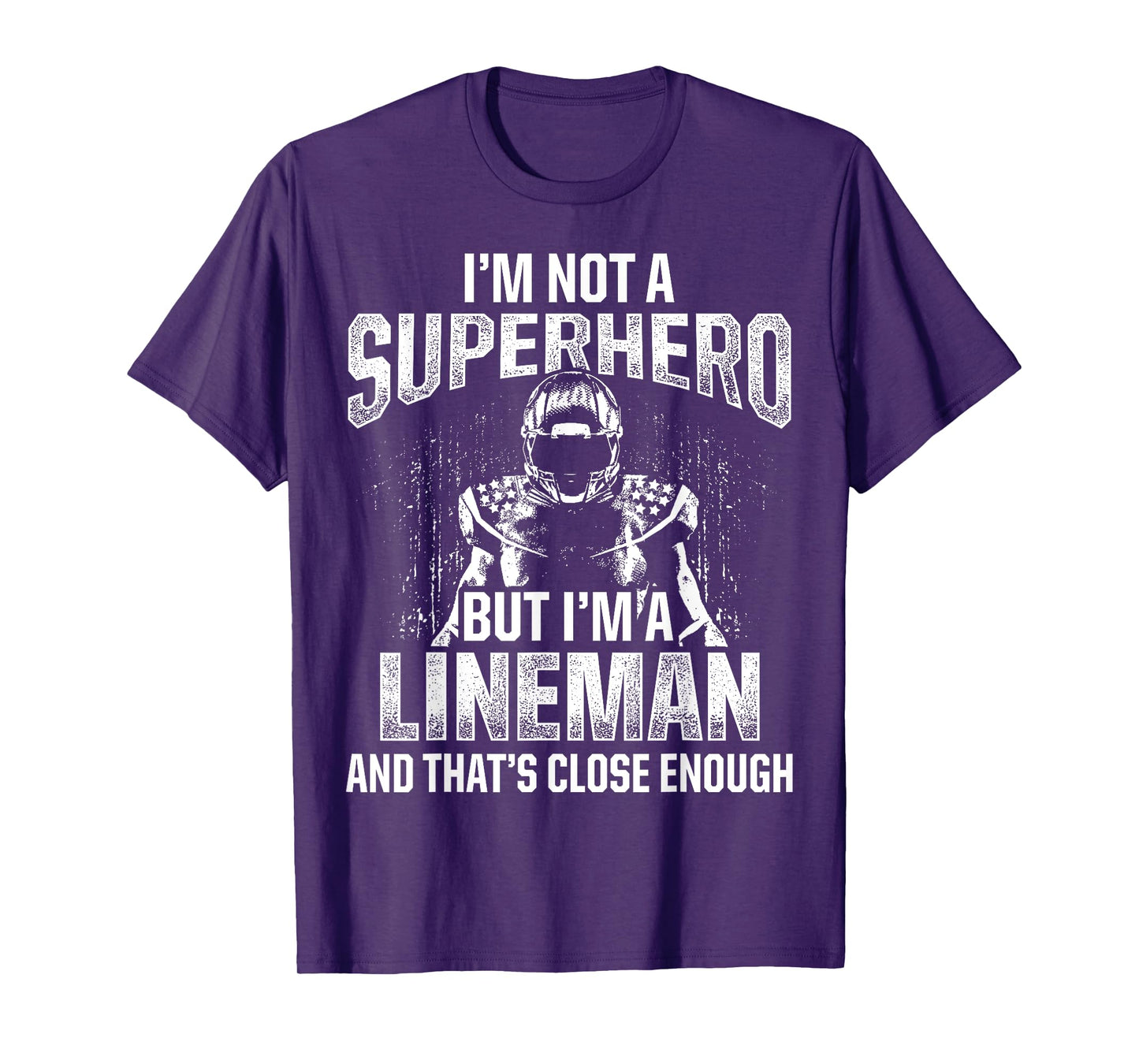 Football Lineman Hero Offensive Defensive Player T-Shirt