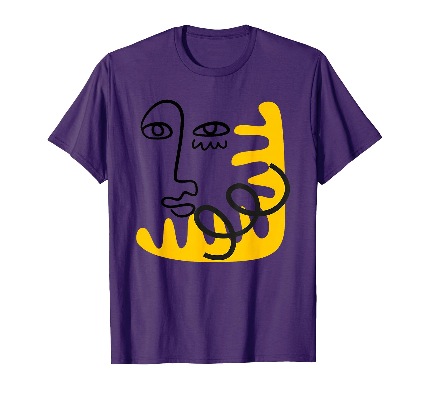 Matisse Sunflowers Art Retro Smile Face T-Shirt