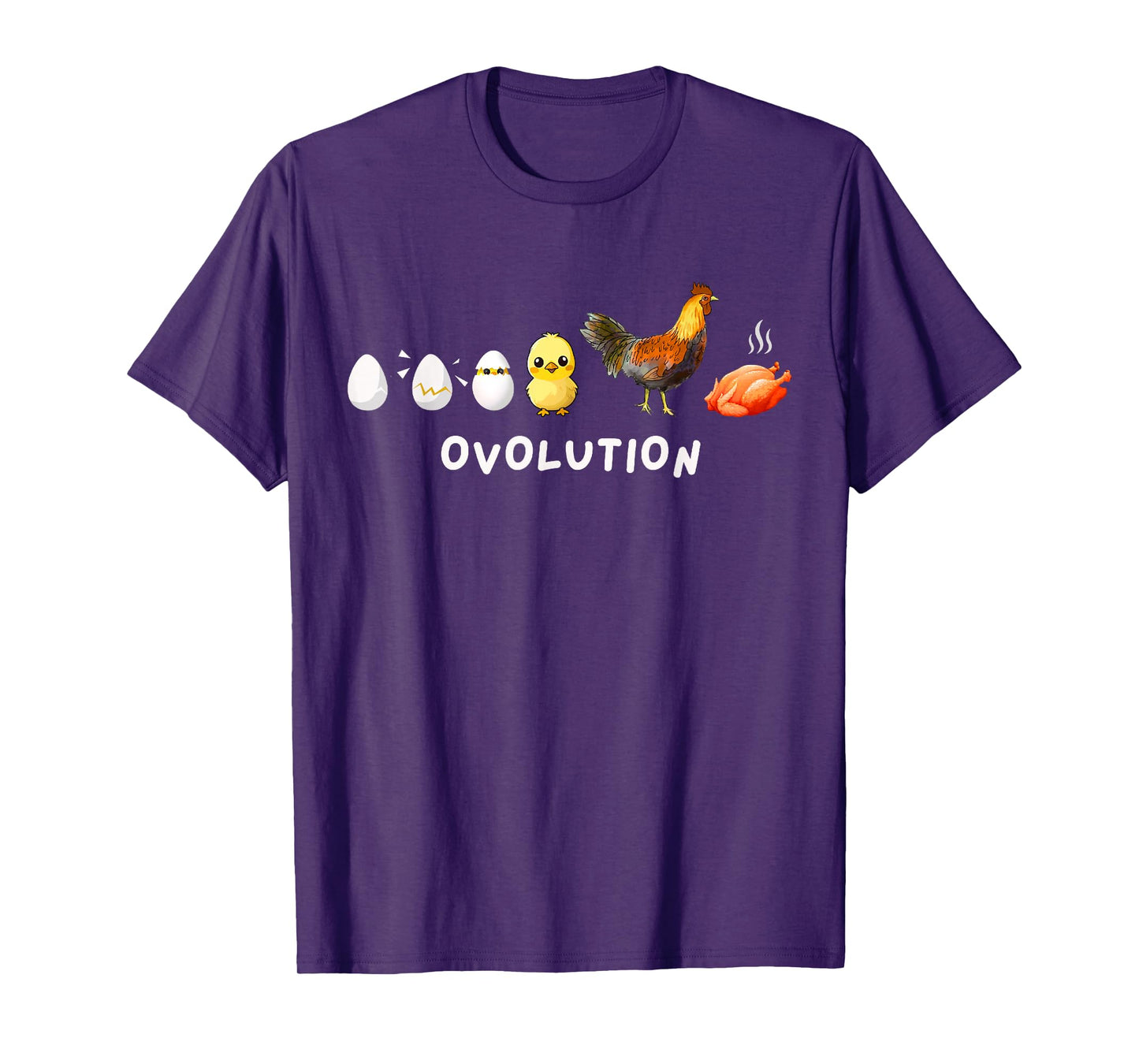Animal Lover Evolution Joke Chicken Game OVOLUTION Farming T-Shirt