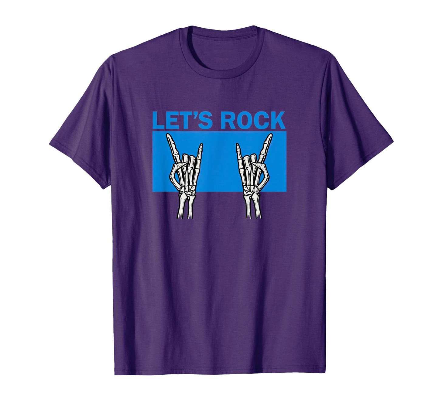 Funny We Rock Together Let’s Rock Skeleton Hands T-Shirt