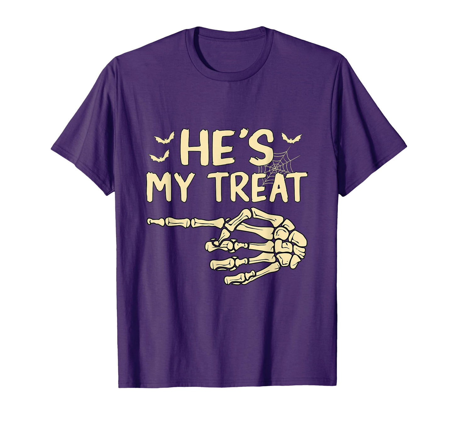 He’s My Treat Matching Couple Halloween Costume Girlfriend T-Shirt