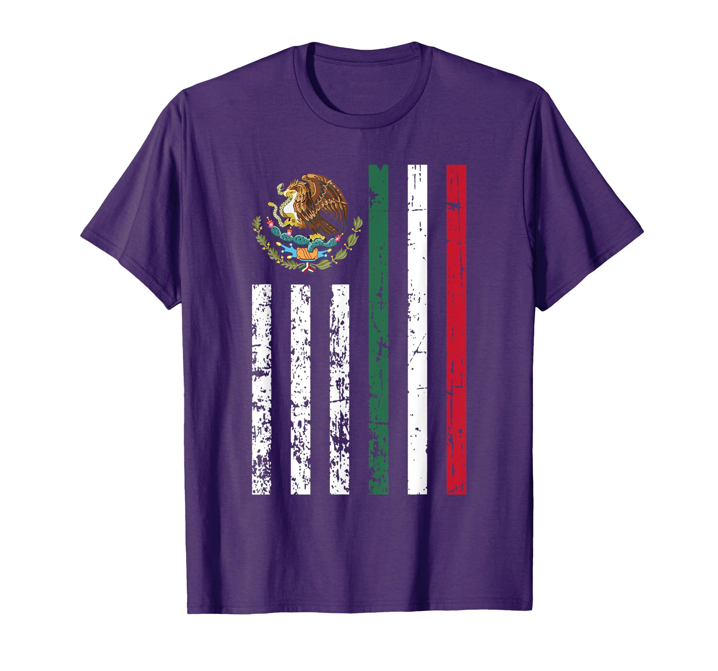 Half Mexican Half American Flag Cinco De Mayo Cool Patriotic T-Shirt