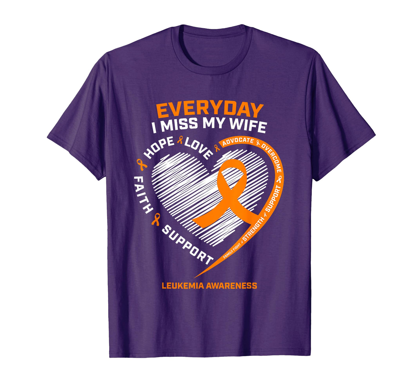 Loving Memory In Remembrance Of My Wife Leukemia Awareness T-Shirt