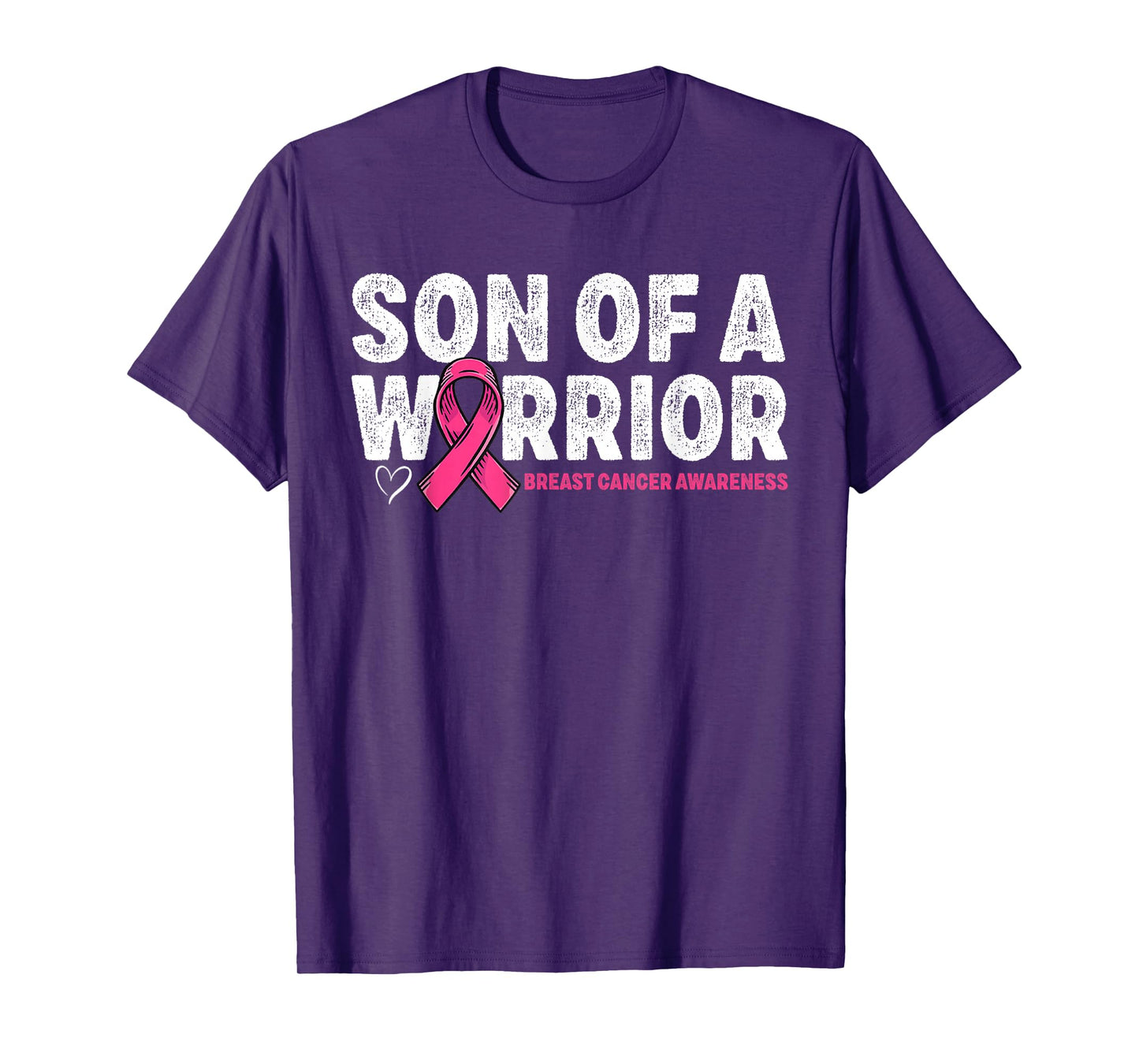 Son Of A Warrior Breast Cancer Awareness Pink Ribbon Mom T-Shirt