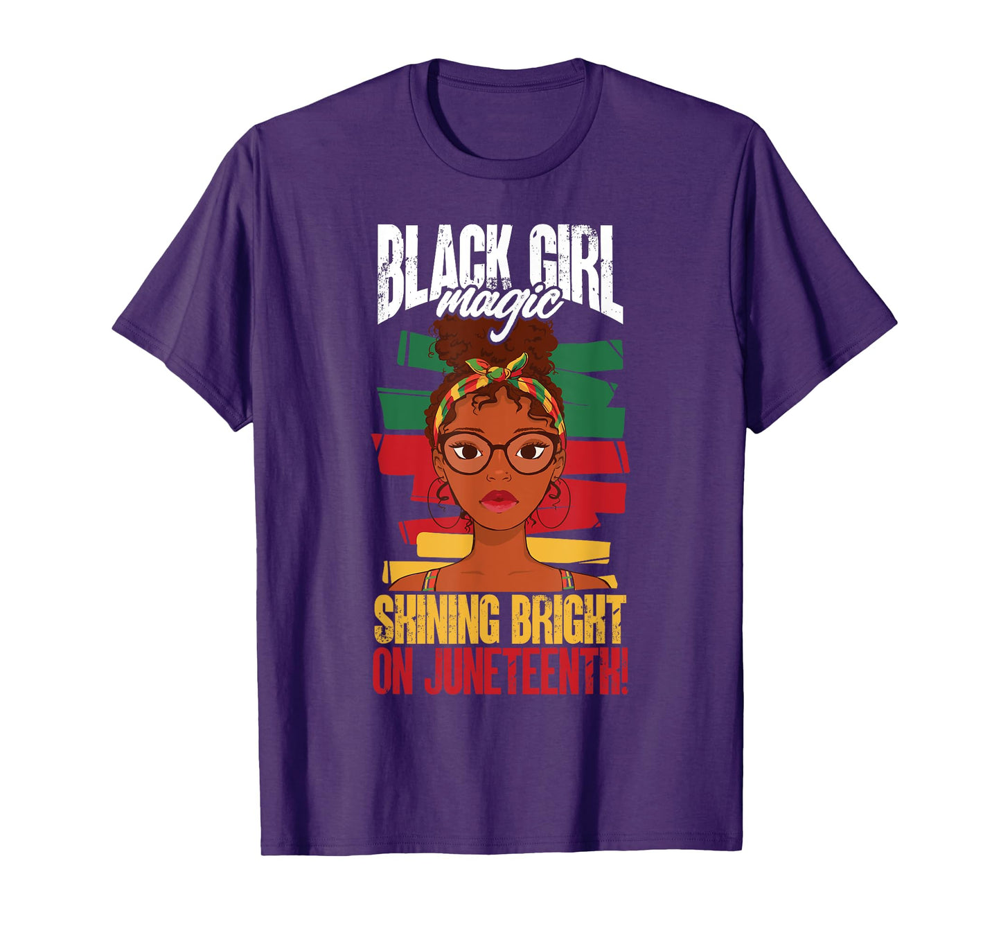Juneteenth Black History - Black girl magic, shining bright T-Shirt