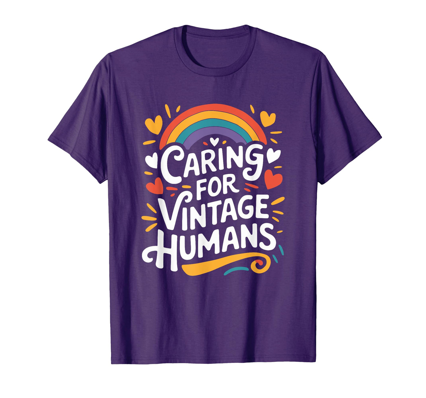 Caring For Vintage Humans, Geriatric Nurse Practitioner T-Shirt