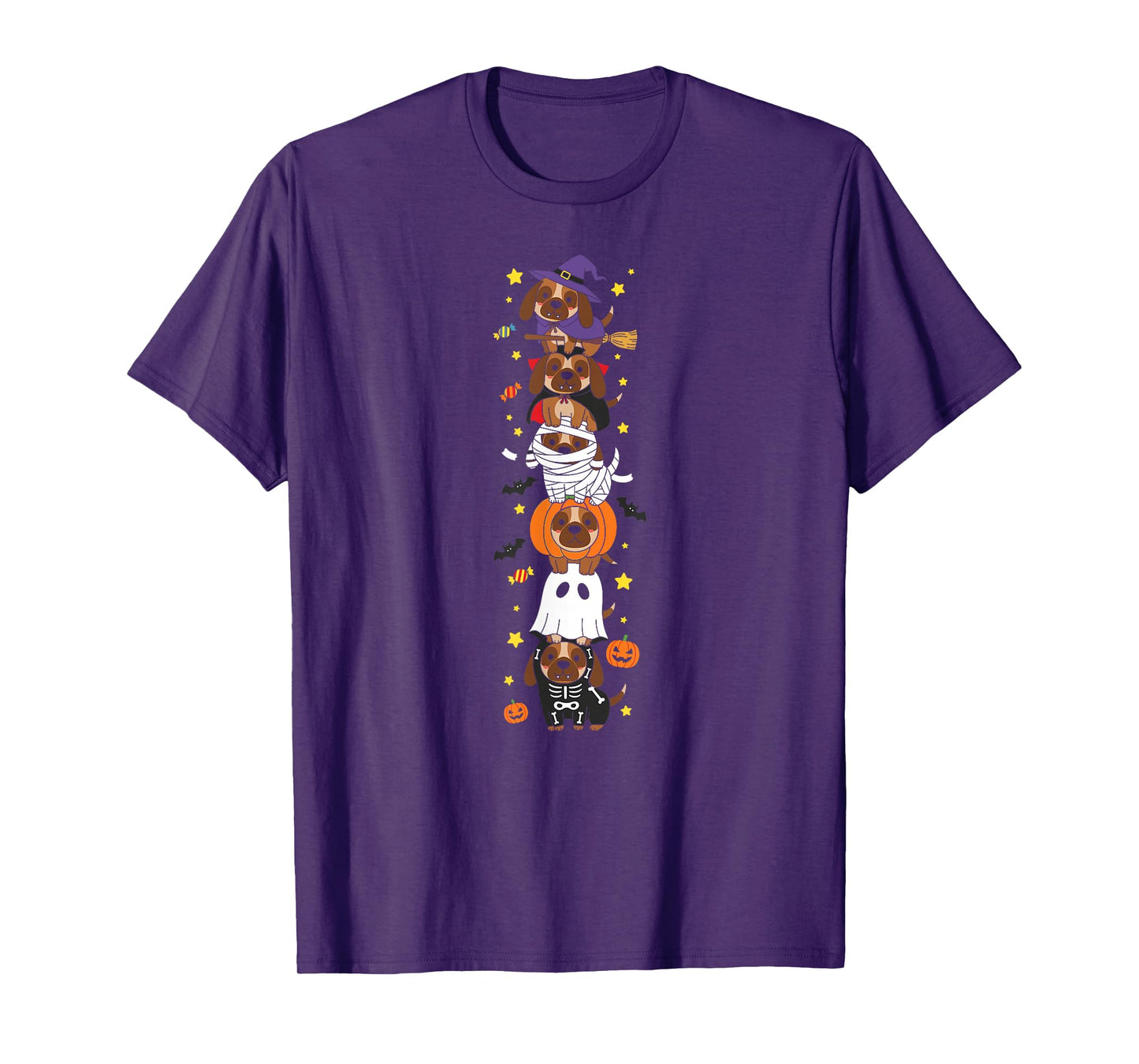Bloodhound Witch Vampire Ghost Halloween Kids Mens Womens T-Shirt