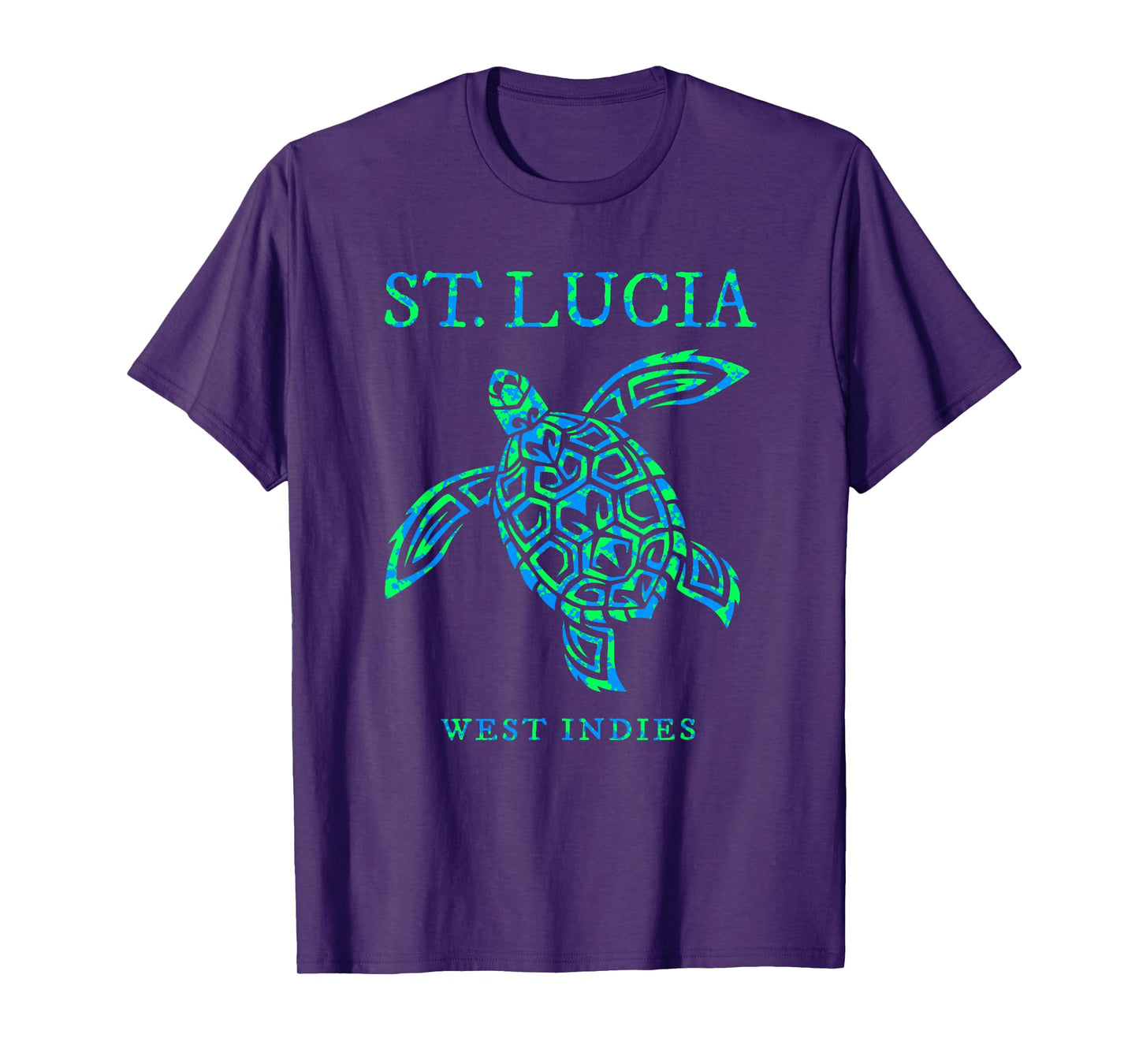 St Lucia Sea Turtle Boys Girls Toddler Colorful Souvenir T-Shirt