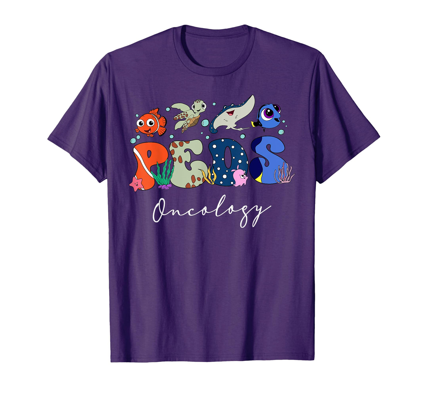 Cute Ocean Sea Summer Pediatric Oncology Nurse PEDS Hem_Onc T-Shirt