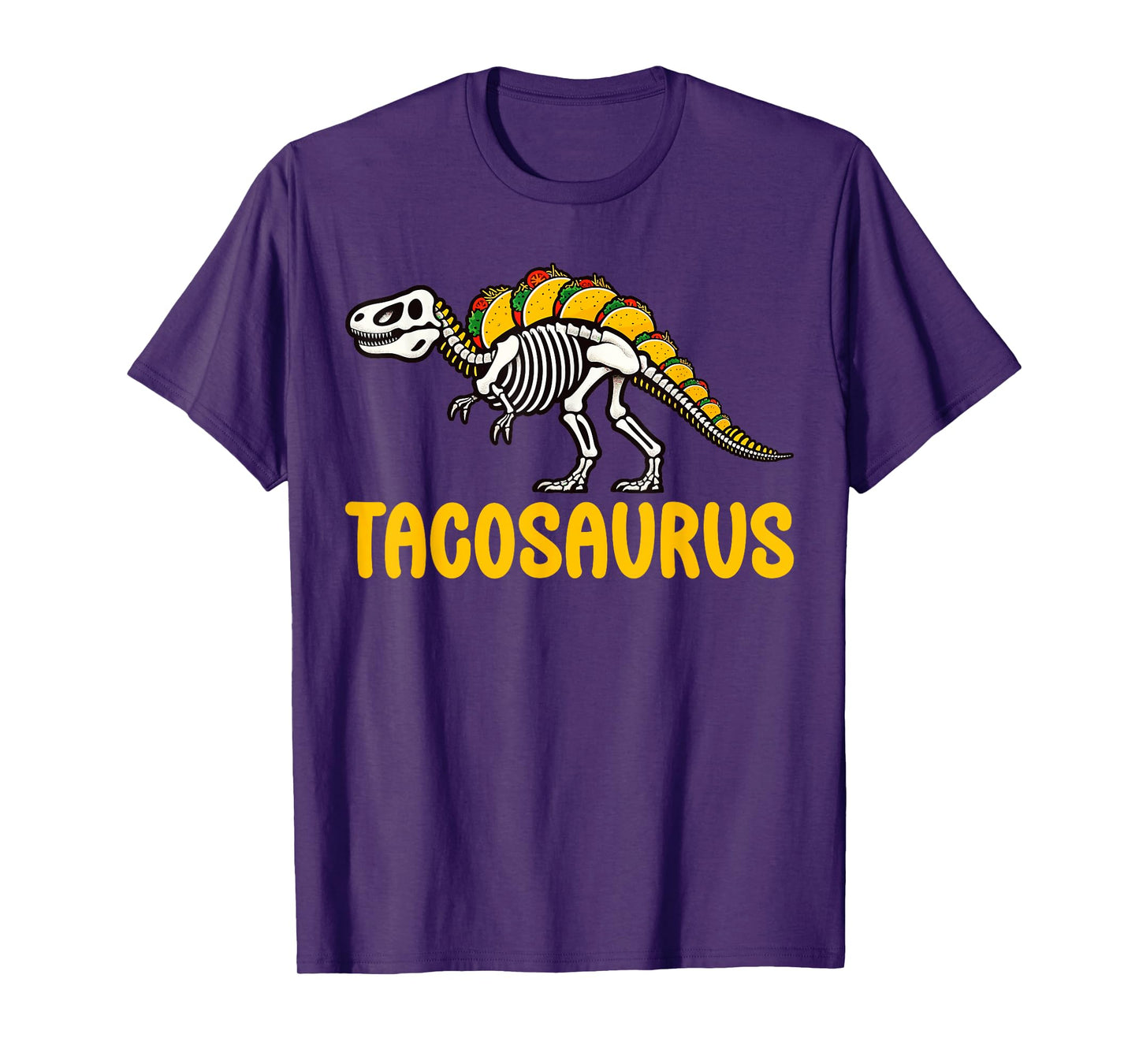 Tacosaurus Cinco De Mayo Taco Dinosaur Mexican Dino Skeleton T-Shirt