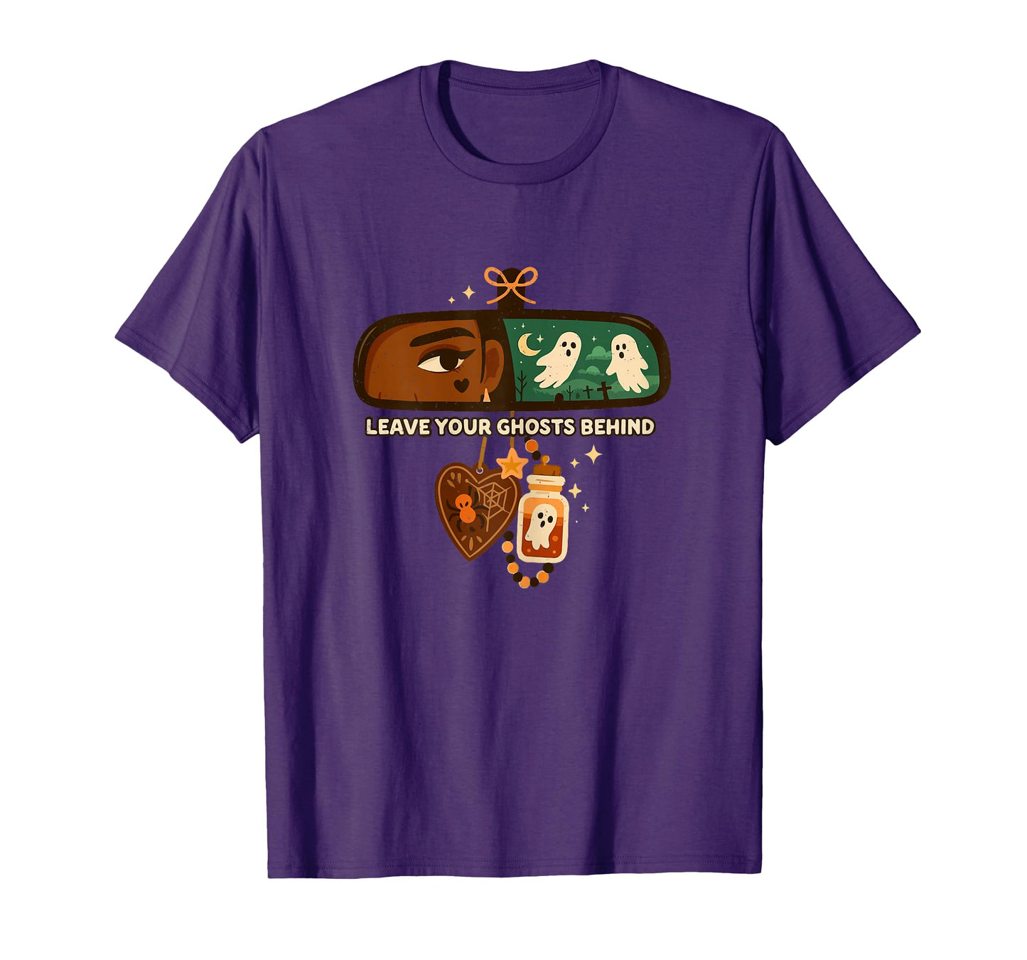 Leave Your Ghosts Behind Halloween Funny Spooky Season T-Shirt