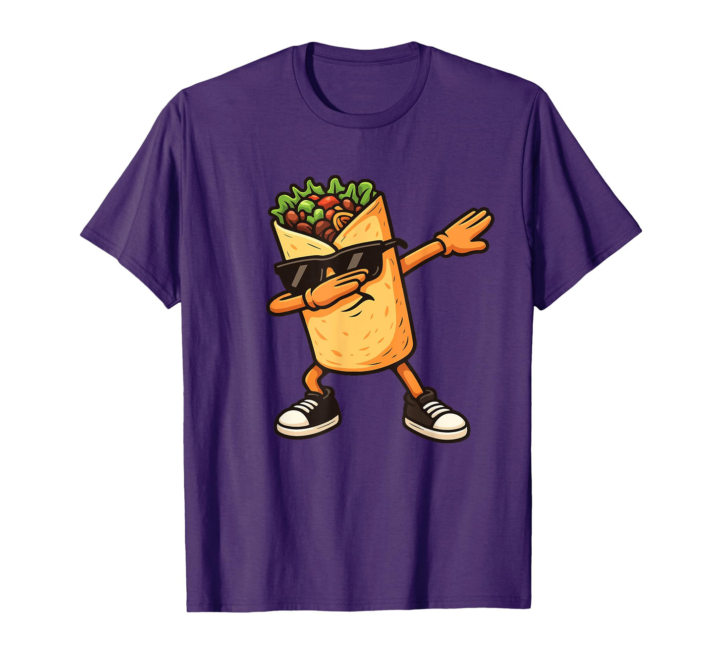 Funny Dabbing Burrito Mexican Food Costume T-Shirt